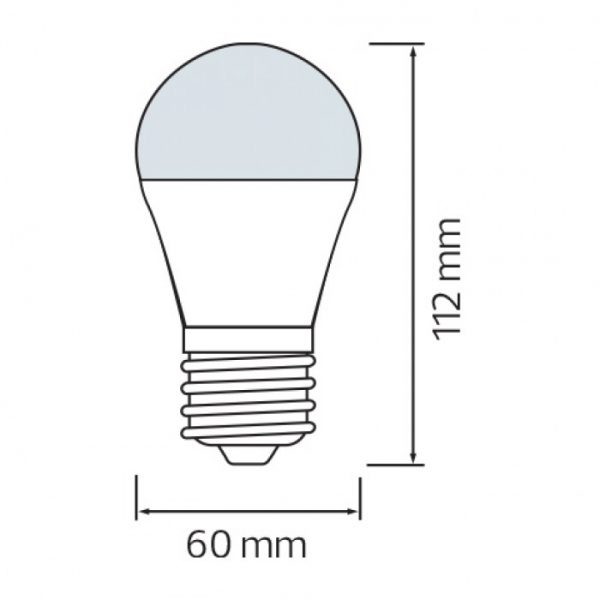димензии за ЛЕД сијалица на димирање Expert