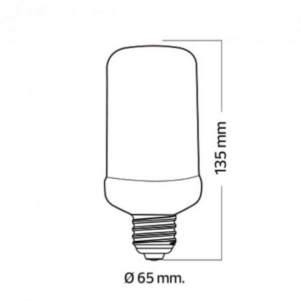 димензии за Fireflux ЛЕД сијалица