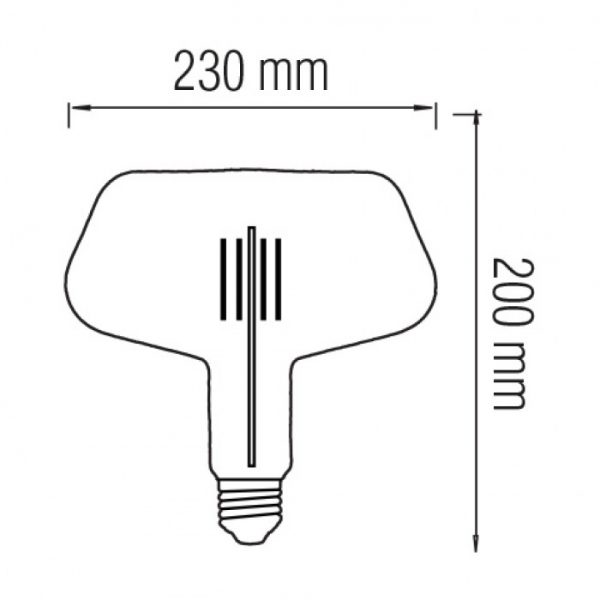 димензии за ЛЕД сијалица Ginza-XL